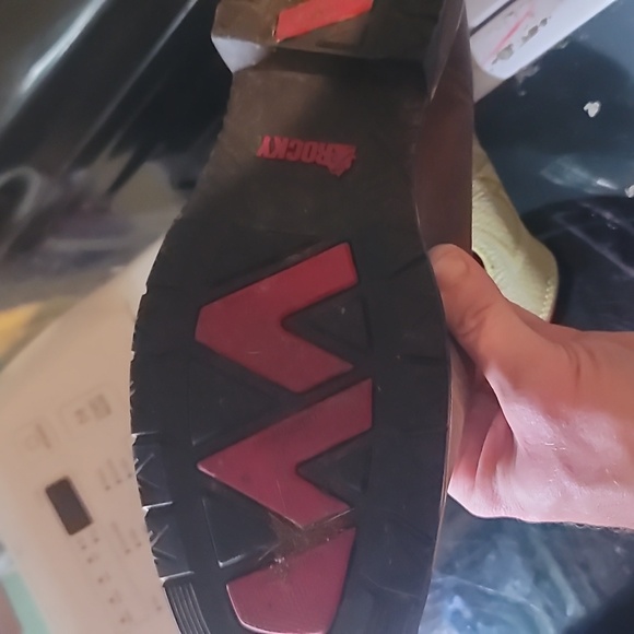 Rocky square toe cowboy boots I wore them at my weeding - Picture 3 of 4